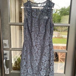 Dark blue lace dress